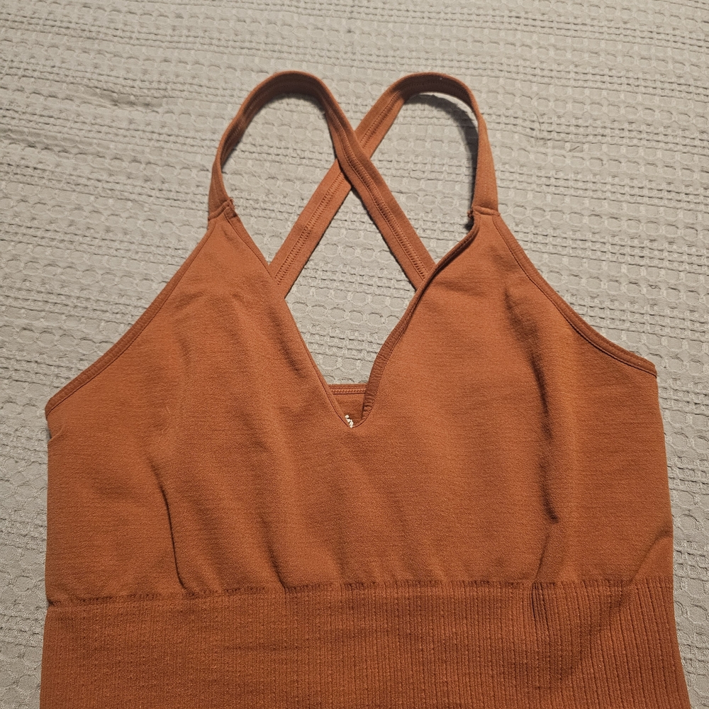 Hollister Cross-Back Bralette in Rust